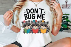 Don’t Bug Me, Funny Raccoon Bookish PNG, Funny Book Lover Product Image 2