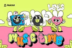 Onyx Vibe | Cute Layered 3D Webfont for Fun Creative Design Product Image 2