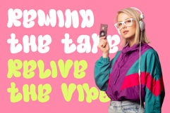Onyx Vibe | Cute Layered 3D Webfont for Fun Creative Design Product Image 4