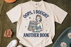 Oops I Bought Another Book PNG, Reading Girl Design Product Image 2