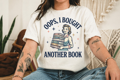 Oops I Bought Another Book PNG, Reading Girl Design Product Image 3