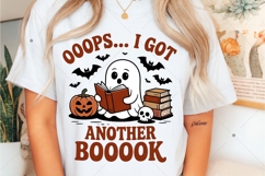 Oops I Got Another Book PNG, Boo Ghost Read Book PNG, Spooky Product Image 6