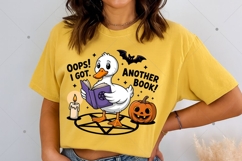 Oops I Got Another Book Goose PNG, Halloween Sublimation Product Image 4