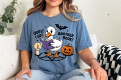 Oops I Got Another Book Goose PNG, Halloween Sublimation Product Image 5