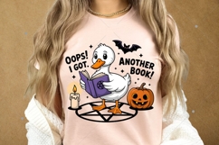 Oops I Got Another Book Goose PNG, Halloween Sublimation Product Image 7