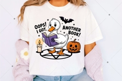 Oops I Got Another Book Goose PNG, Halloween Sublimation Product Image 2