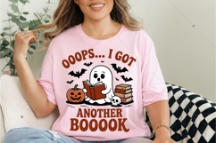 Oops I Got Another Book PNG, Boo Ghost Read Book PNG, Spooky Product Image 9