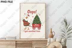 Oops I Got Another Tree Goose Xmas PNG Product Image 3