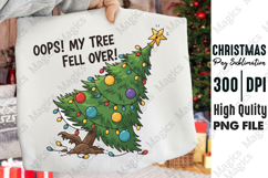 Oops My Tree Fell Over Funny PNG Product Image 1