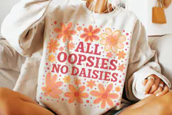 All Oopsies No Daisies PNG, Boho Flowers Png, Wildflowers Product Image 1
