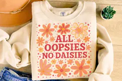 All Oopsies No Daisies PNG, Boho Flowers Png, Wildflowers Product Image 4