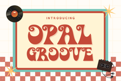 Opal Groove - Playful Retro Display Font Product Image 1