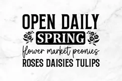 Open daily spring flower SVG, Flower Market SVG Design Product Image 2