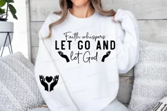 Faith Whispers Let Go Sleeve SVG, Christian SVG Design Product Image 3