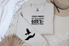 Choose Kindness Spread Sleeve SVG, God SVG Design, Faith SVG Product Image 3