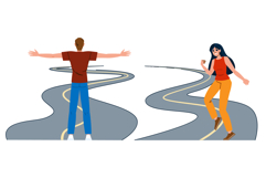 journey open road freedom vector Product Image 1