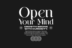 Open Your Mind Urban Typography T-shirt Design Product Image 1