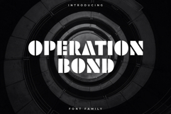 Operation Bond - Bold cinematic display font Product Image 1