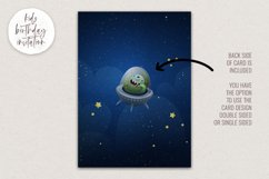 Kids Birthday Invitation - Animals in Space - PSD Template Product Image 3