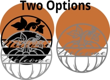 Fall Pumpkin Welcome Porch sign svg Laser Glowforg Product Image 3