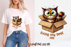 Funny cat clipart | Sarcastic quotes cute cat sublimation Product Image 1