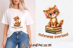 Funny cat clipart | Sarcastic quotes cute cat sublimation Product Image 1