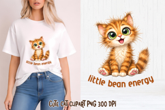 Funny cat clipart | Sarcastic quotes cute cat sublimation Product Image 1