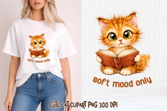 Funny cat clipart | Sarcastic quotes cute cat sublimation Product Image 1