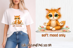 Funny cat clipart | Sarcastic quotes cute cat sublimation Product Image 1