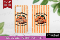 Orange Vintage Fruit Phone Case PNG Summer Case PNG Product Image 1