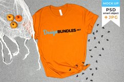 Bella canvas mockup Halloween | Halloween tshirt mockup Product Image 1