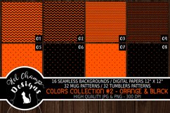 orange black digital papers backgrounds seamlacearts stripes lines grid quadrille chevrons scrapbooking origami 7