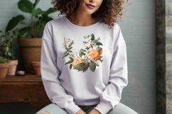 Orange Blossom Watercolor PNG Sublimation Product Image 1