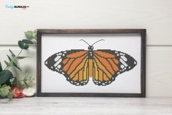 Orange Butterfly Cross Stitch Pattern - Digital Download PDF Product Image 2
