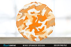 Orange Camo Wind Spinner Sublimation PNG Design Product Image 1
