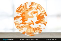 Orange Camo Wind Spinner Sublimation PNG Design Product Image 1
