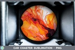 GorgeousOrange Car Coaster design.