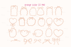 Retro Wavy Bows Outline Frame Whimsical Squiggle Product Image 2