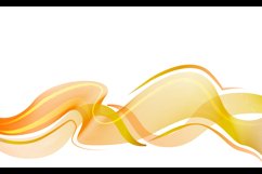 Orange curve abstract wave background template Product Image 2
