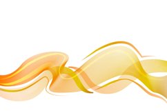 Orange curve abstract wave background template Product Image 1