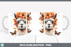 GorgeousOrange Drips Mug Wrap design.