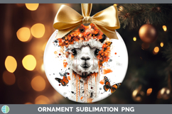 GorgeousOrange Drips Ornament design.