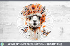 GorgeousOrange Drips Wind Spinner design.