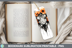 GorgeousOrange Drips Bookmark design.