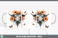 GorgeousOrange Drips Mug Wrap design.