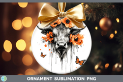 GorgeousOrange Drips Ornament design.