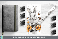 GorgeousOrange Drips Pen Wrap design.