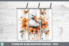 GorgeousOrange Drips Tumbler design.