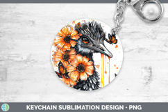 GorgeousOrange Drips Keychain design.