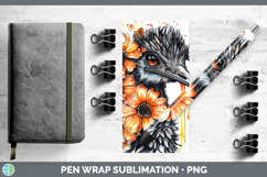GorgeousOrange Drips Pen Wrap design.